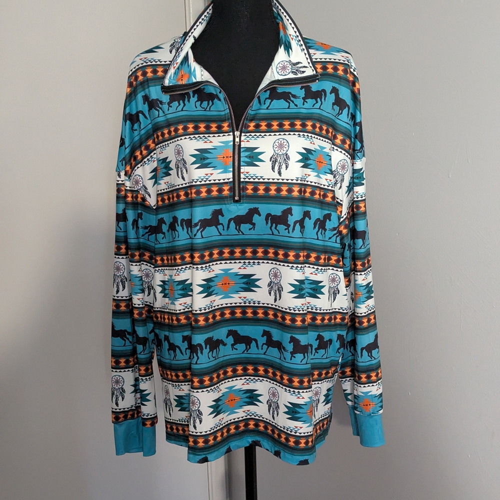 South West,Long Sleeve Women's XL Top, With Zipper